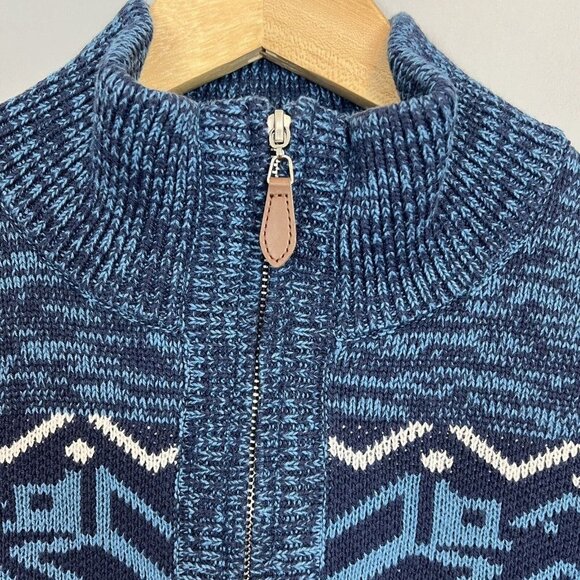 PJ Paul Jones Blue Quarter Zip Sweater Size Large New NWT - Picture 4 of 10